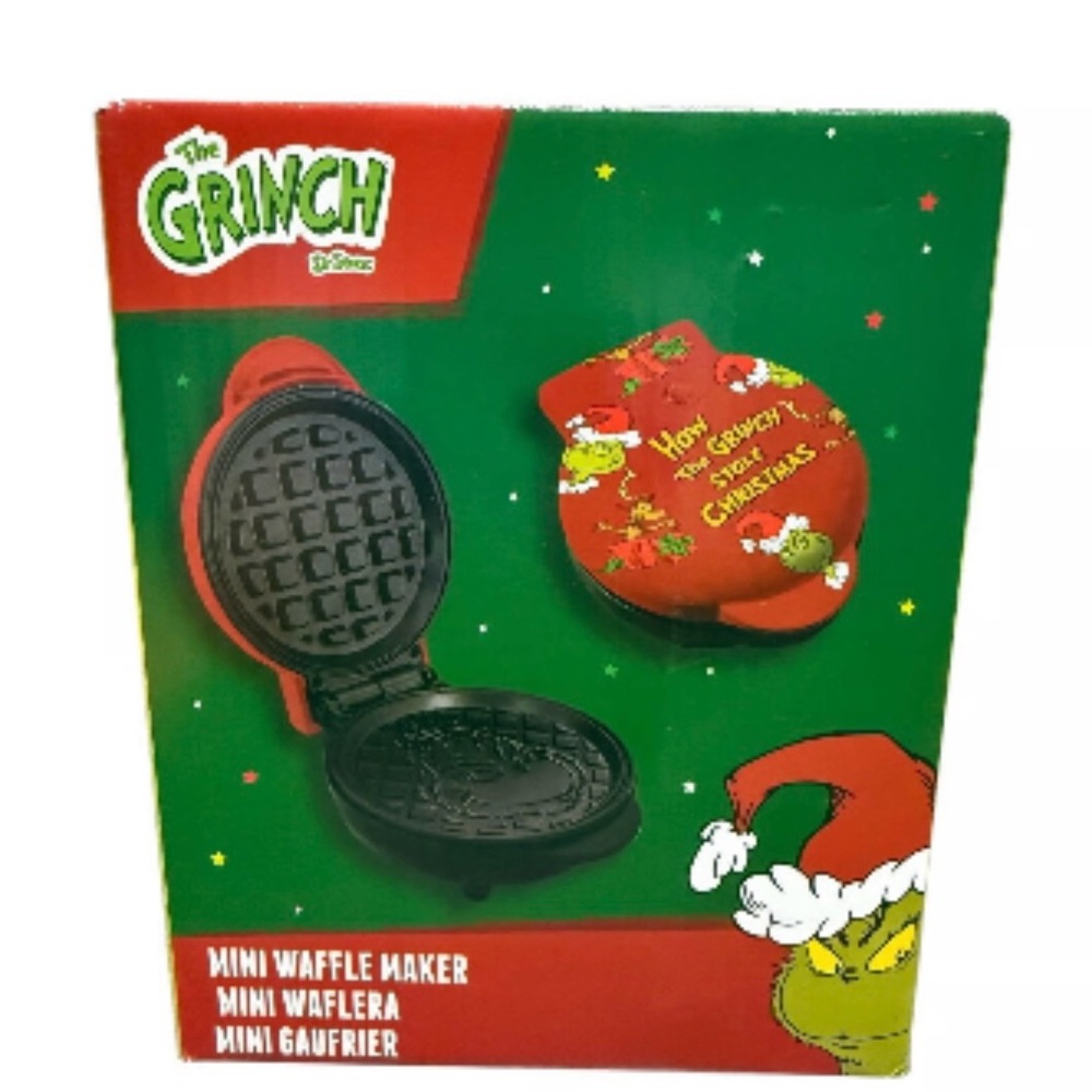 The Grinch Mini Waffle Maker - Red